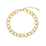 Pulsera Spark Chain baño en oro de 18kt