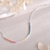 Pulsera Rainbow Split plata