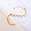 Pulsera Bold Knot baño en oro de 18kt
