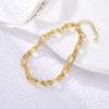 Pulsera Bold Knot baño en oro de 18kt