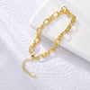 Pulsera Bold Knot baño en oro de 18kt
