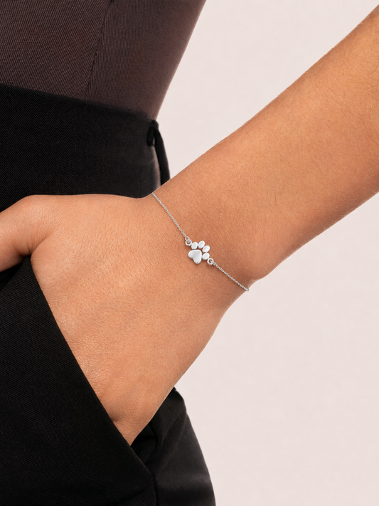 Pulsera Paw Love Atelier plata