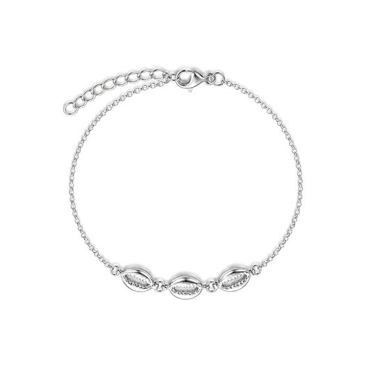 Pulsera Cowrie Tide Atelier plata