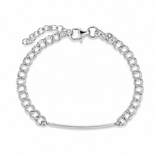 Pulsera ID Link Atelier plata