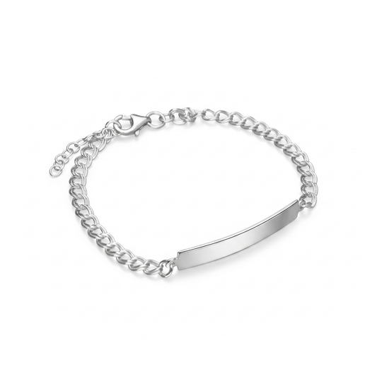 Pulsera ID Link Atelier plata