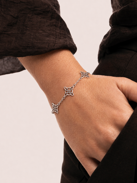 Pulsera Knot Atelier plata