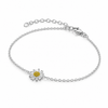 Pulsera Daisy Glow Atelier plata