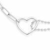 Pulsera Heart Link Atelier plata