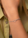 Pulsera Heart Link Atelier plata