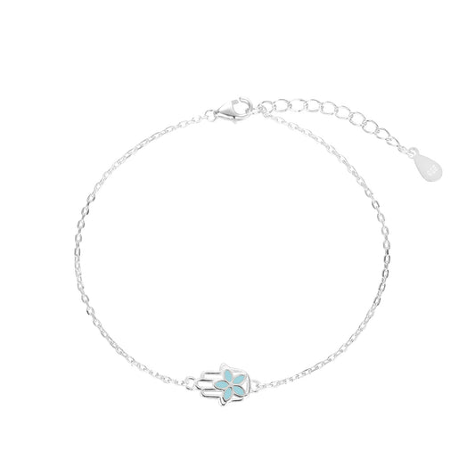 Pulsera Mano de Fatima plata
