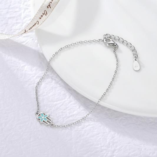 Pulsera Mano de Fatima plata