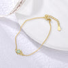 Pulsera Mano de Fatima baño en oro de 18kt