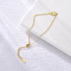 Pulsera Mano de Fatima baño en oro de 18kt