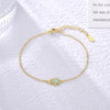 Pulsera Mano de Fatima baño en oro de 18kt