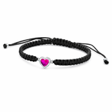 Pulsera Heart Swarovski® fucsia
