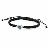 Pulsera Heart Swarovski® azul marino