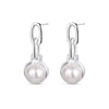 Pendientes Perla Link plata 925