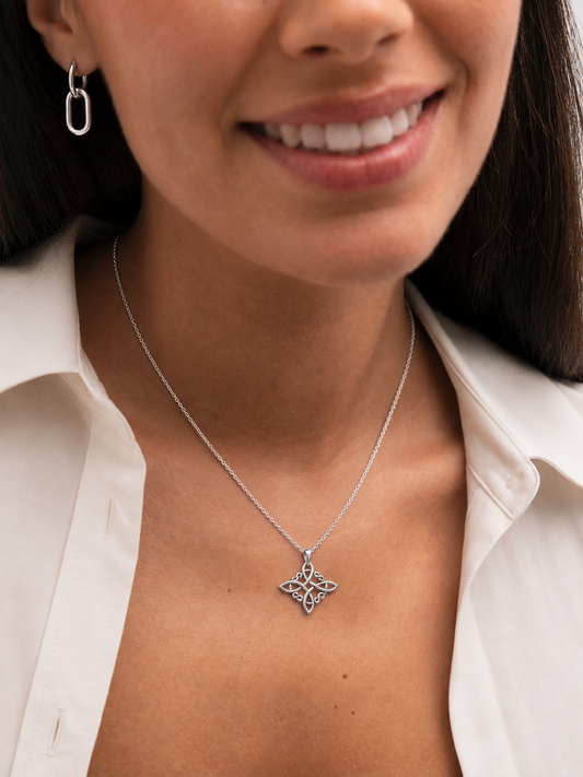 Colgante Celtic Bloom Atelier plata