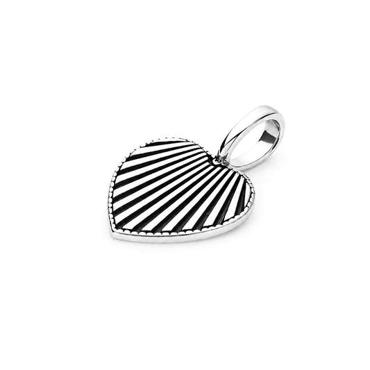 Colgante Heart Lines Atelier plata