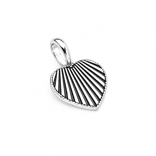 Colgante Heart Lines Atelier plata
