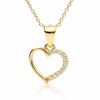 Collar Half Love baño en oro de 18kt