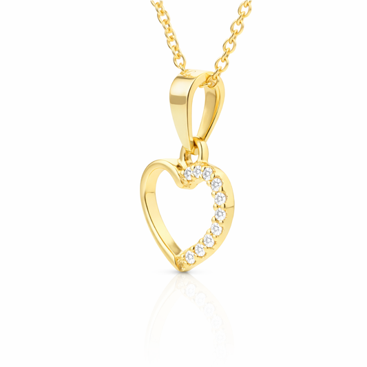 Collar Half Love baño en oro de 18kt