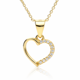 Collar Half Love baño en oro de 18kt