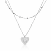 Collar Heart Spark plata