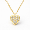 Collar Heart Spark baño en oro de 18kt