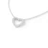Collar Heart Outline plata