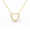 Collar Heart Outline baño en oro de 18kt