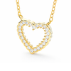 Collar Heart Outline baño en oro de 18kt