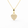 Collar Heart Crush baño en oro de 18kt