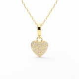 Collar Heart Crush baño en oro de 18kt