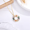 Collar Círculo Rainbow baño en oro de 18kt