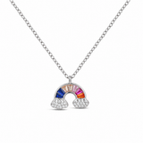 Collar Arcoíris Happy plata 925