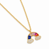 Collar Arcoíris Happy baño en oro de 18kt