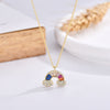 Collar Arcoíris Happy baño en oro de 18kt