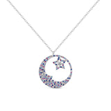 Collar Luna Starlight multicolor plata 925