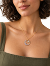 Collar Luna Starlight multicolor baño en oro de 18kt