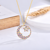 Collar Luna Starlight multicolor baño en oro de 18kt