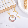 Collar Luna Starlight multicolor baño en oro de 18kt