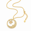 Collar Luna Starlight multicolor baño en oro de 18kt