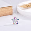 Collar Estrella Colorful plata 925