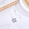 Collar Estrella Colorful plata 925