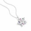 Collar Estrella Colorful plata 925