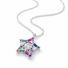Collar Estrella Colorful plata 925
