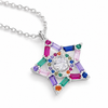 Collar Estrella Colorful plata 925