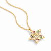 Collar Estrella Colorful baño en oro de 18kt