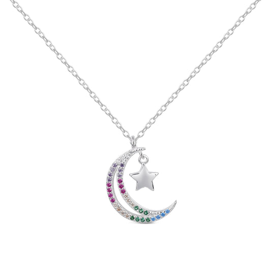 Collar Luna Dream multicolor plata 925